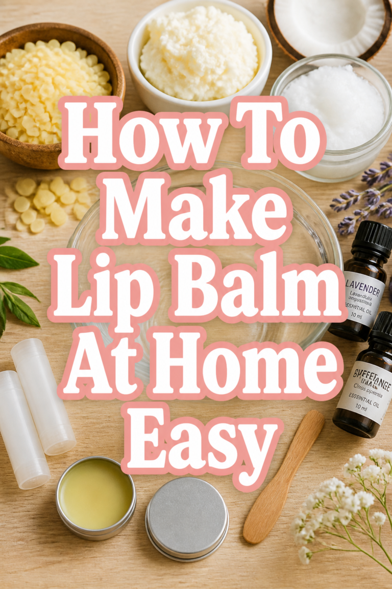 ✨ How To Make Lip Balm At Home Easy