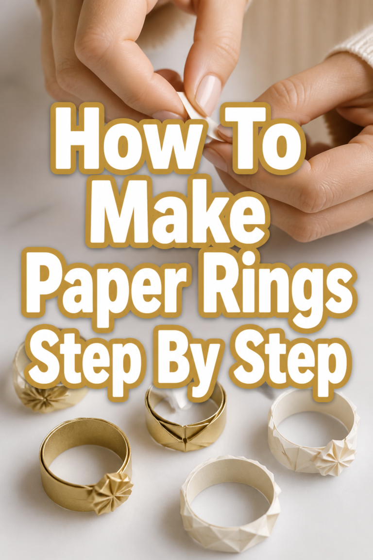 💍 How To Make Paper Rings Step By Step