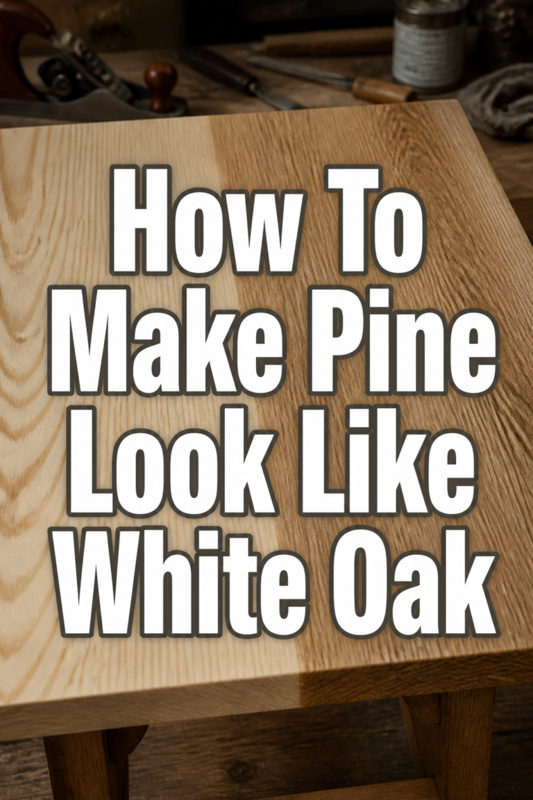 🔥 How To Make Pine Look Like White Oak