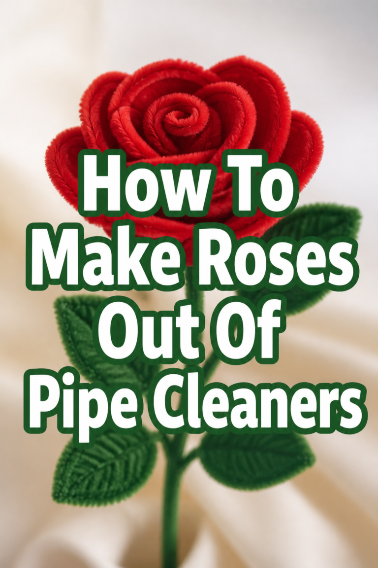 🌹 How To Make Roses Out Of Pipe Cleaners