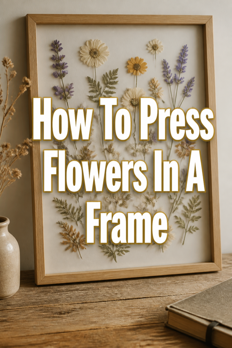 🌸 How To Press Flowers In A Frame