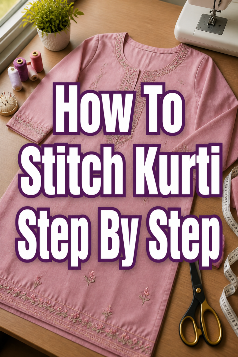 🧵 How To Stitch Kurti Step By Step