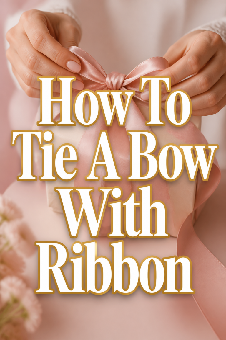 🎀 How To Tie A Bow With Ribbon