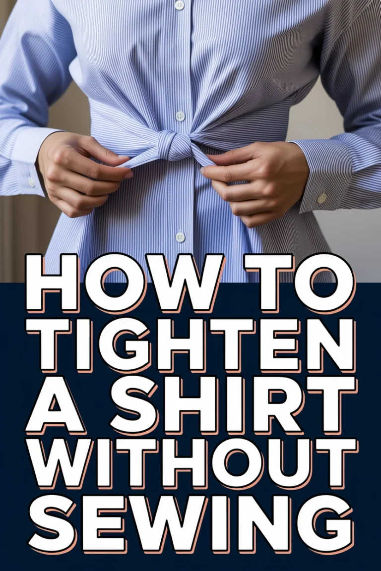 👕 How To Tighten A Shirt Without Sewing