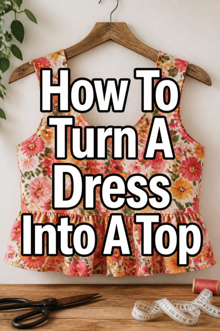 ✂️ How To Turn A Dress Into A Top