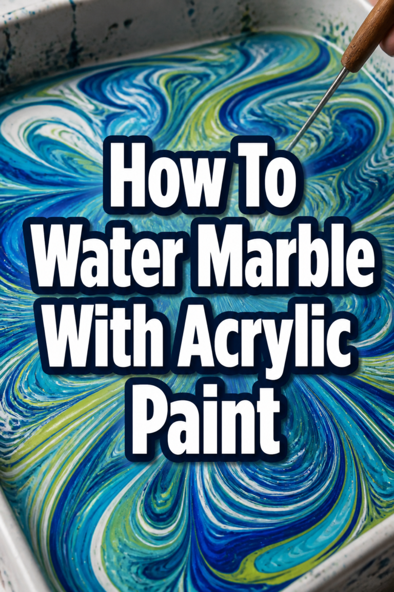 🎨 How To Water Marble With Acrylic Paint