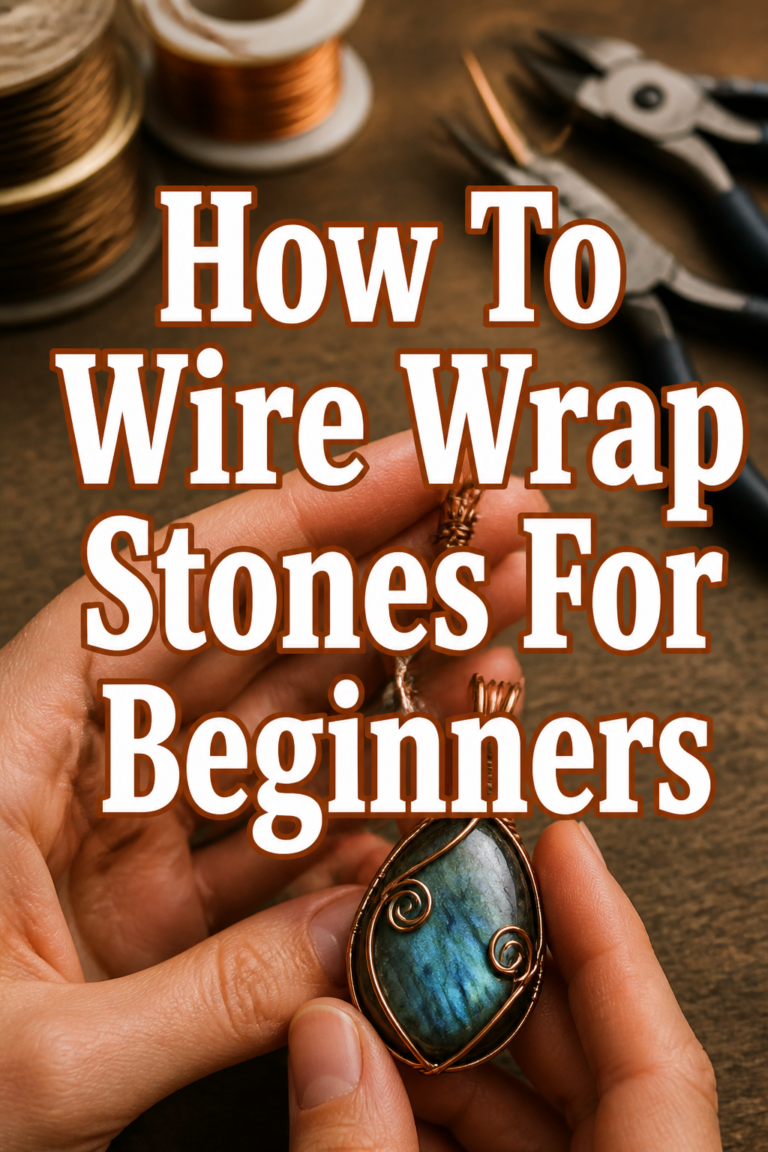 💎 How To Wire Wrap Stones For Beginners