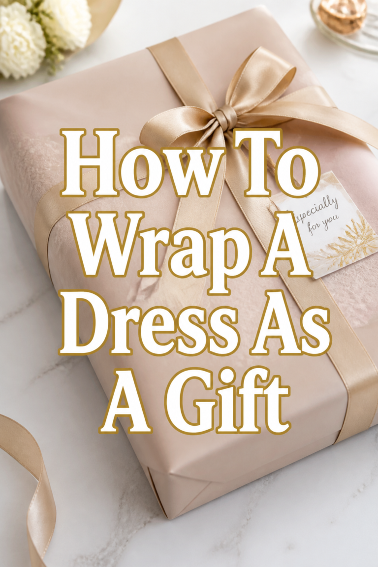 👗 How To Wrap A Dress As A Gift